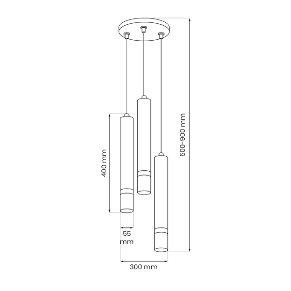 Lampa wisząca JOKER CASHMERE/GOLD 3xGU10 (koło)