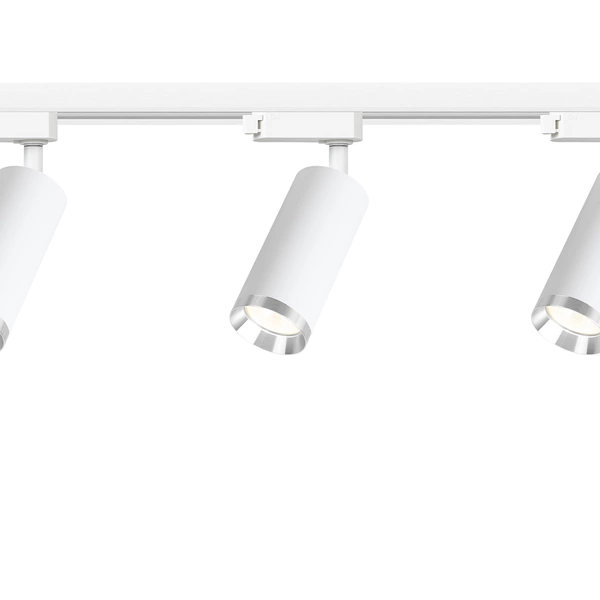 Zestaw Oprawa Mica Track Biały + Chrom 3xGU10 1m