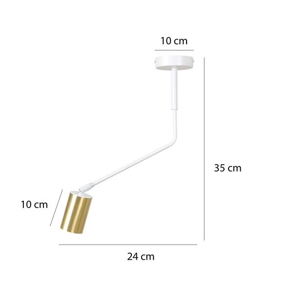 Lampa sufitowa Emibig VERNO 1 Biały 656/1