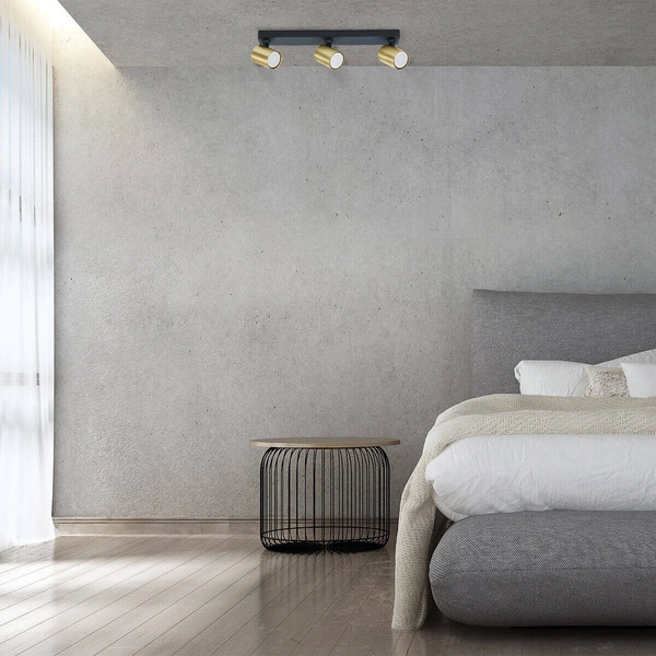 Nowoczesny reflektor SNOW OP. OŚW. 3PŁ Złoty