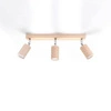Lampa sufitowa (spot) BERG 3, SL.0703, naturalne drewno, 3x40W GU10