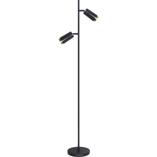 FLOWER BLACK GOLD LAMPA PODŁOGOWA 1xGU10