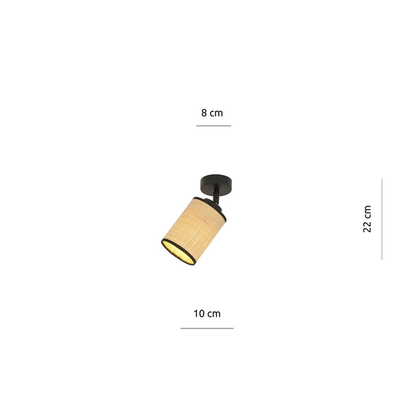 Lampa sufitowa Emibig YOGA 1 Czarny 1151/1