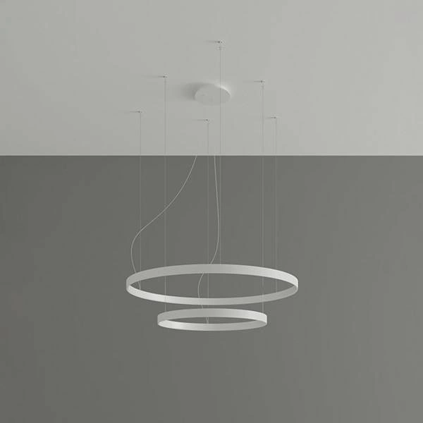 Nowoczesna lampa wisząca RIO 2, biały, 80W LED, barwa ciepła 3000K, TH.176