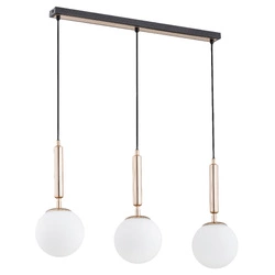 Lampa wisząca ALFA VOLDA PICOLO CZARNO-ZŁOTA 3xE14 15cm | 62205