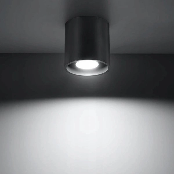 Plafon Sollux ORBIS Lampa sufitowa aluminiowa antracyt 1xGU10 40W, SL.0568