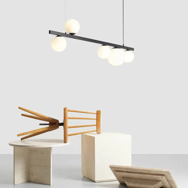 Aldex Lampa wisząca GARDA 5 BLACK 1099F1 4 x E14 oraz 1 x E27 | Czarna