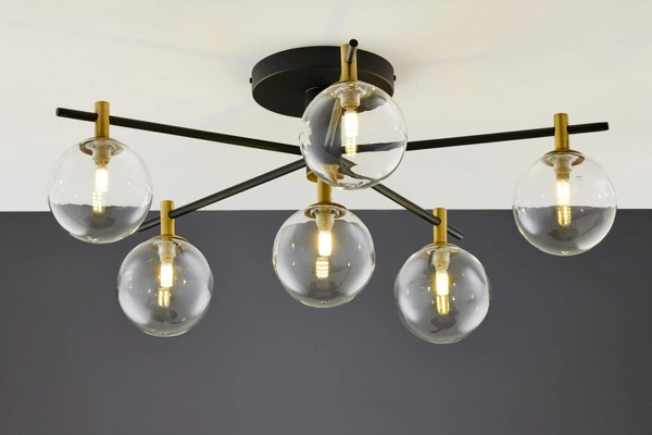 Nowoczesna Lampa sufitowa FIGARO wys. 34cm 6xG9 14W IP20 | Złoty