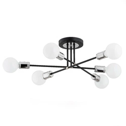 Lampa sufitowa ALFA TOLEDO CZARNA 6xE27 57cm | 62128