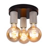 Lampa Sufitowa Notri 3xE27 Max.15W LED Dąb Bielony/Czarny Metal 4033218400000