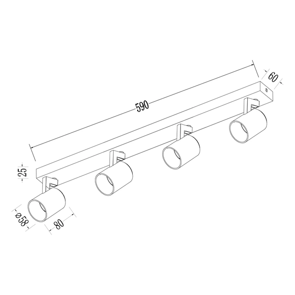 Oprawa Volf Spot Biały 4xGU10
