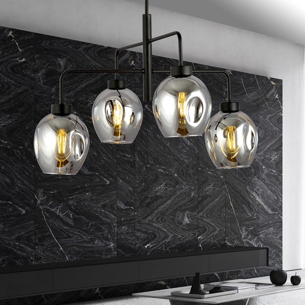 Lampa sufitowa Emibig LUKKA 4 Czarny/GRAFIT 1163/4