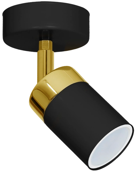 Kinkiet JOKER, MLP6123, czarny/złoty, 1x8W GU10