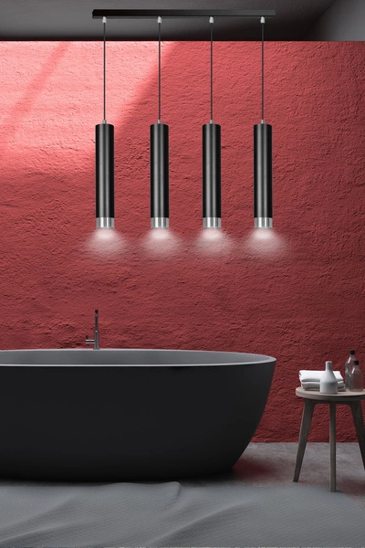 Lampa wisząca Emibig KIBO 4 BL/CHROME 643/4