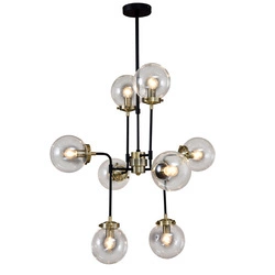 Lampa wisząca Odelia śr. 79cm 8xE14 | czarny