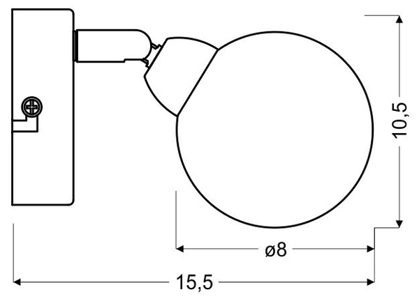 Nowoczesny kinkiet KALEIDOSCOPE 91-61553 chrom 1xG9 LED, 3000K