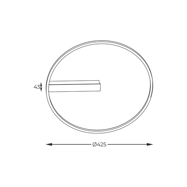 E82907-82 CORIT LAMPA SUFITOWA CZARNA/BLACK