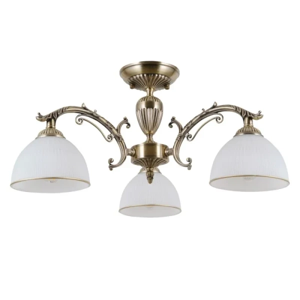 Lampa sufitowa FENEZA dł. 53cm 3xE27 | brązowy