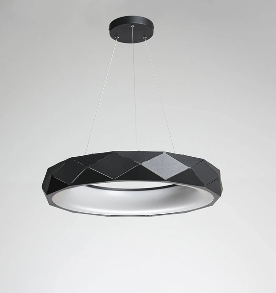 Lampa wisząca REUS LED czarna 60cm