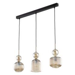SOPHIA COGNAC LAMPA WISZĄCA 3XE14