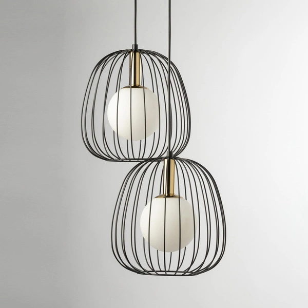 Lampa Sigma BELL 2 czarny/złoty 40728