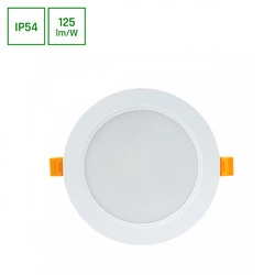 DURE 3 DOWNLIGHT 12W WW 230V 110st IP54 IK06 145x34 BIAŁY okrągła zasilacz zintegrowany