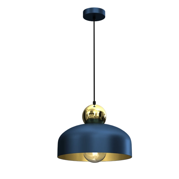 Lampa Wisząca HARALD GOLD/NAVY BLUE 1xE27