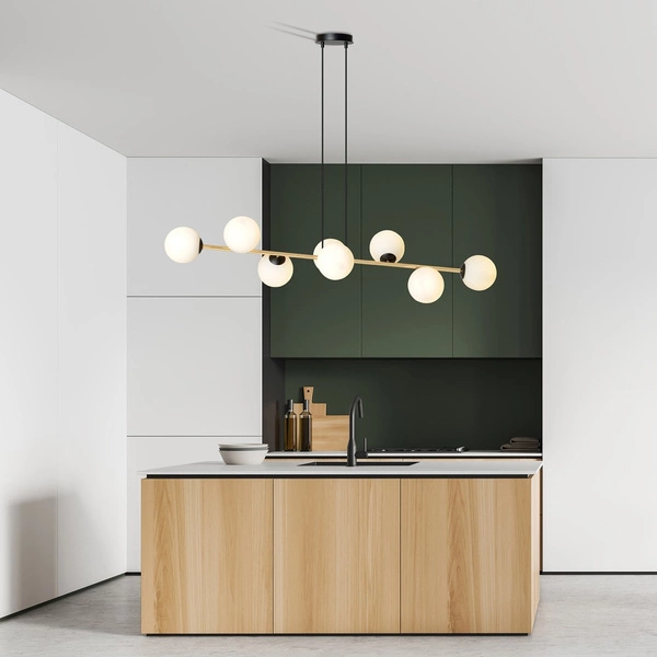 Lampa wisząca Emibig GRAVITY 8 BL OPAL 1241/8