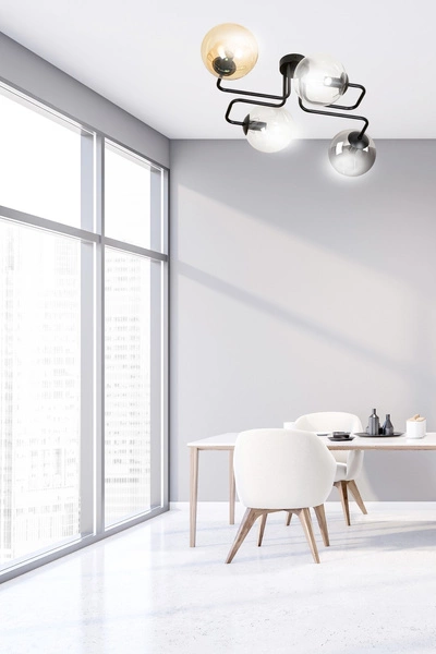 Lampa sufitowa Emibig BRENDI 4 BL MIX 1 843/4M1