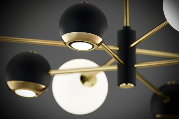 Nowoczesny Żyrandol MOKA wys. 47-69cm 4xG9 4xGU10
14W IP20 | Złoty