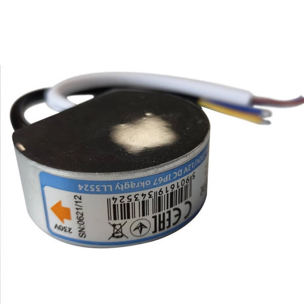 Zasilacz hermetyczny LDW 20W 12V DC IP67 okrągły 5,8cm