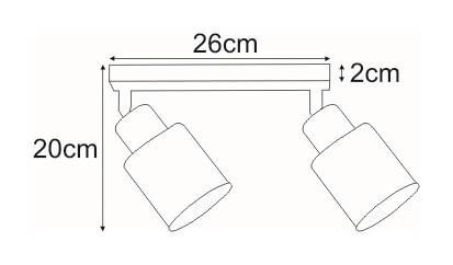 Reflektor / spot K-4781 z serii TROY GOLD
