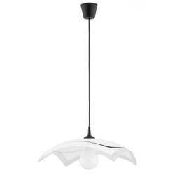 Lampa wisząca ALFA KAMELIA CZARNO-BIAŁA 1xE27 47cm | 60979