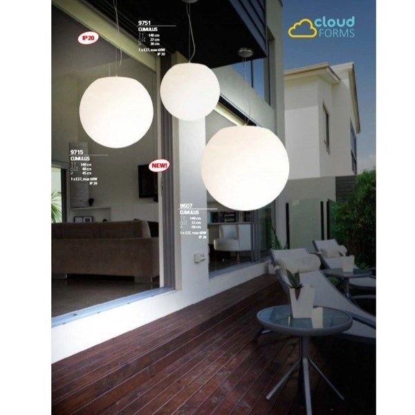 Wisząca kula na taras CUMULUS S 30cm 9751