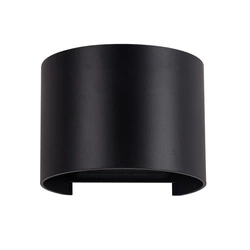 Kinkiet zewnętrzny SORENTO ROUND 6W 3000K ciepła wys. 13cm regulowany kąt | czarny