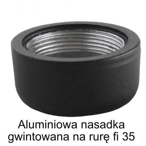 Klosz zewnętrzny ozdobny nasadowy Witraż K 1018 N | czarny