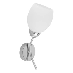 Kinkiet Parma 1xE27 Max.60W Chromowany Metal/Białe Szkło 8320128