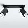 Designerska lampa sufitowa MERIDA 2 SL.0100 Czarna 2xGU10