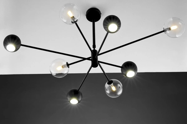 Nowoczesny Żyrandol MOKA wys. 47-69cm 4xG9 4xGU10
14W IP20 | Czarny