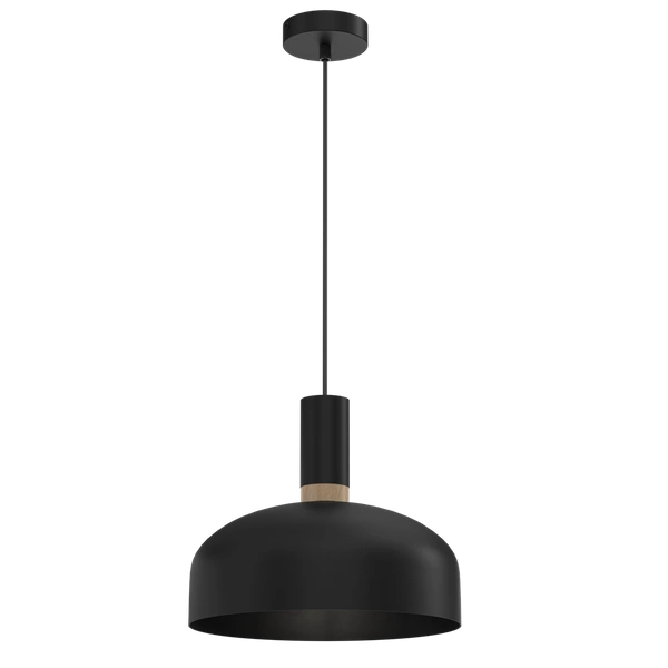 Lampa wisząca MALMO BLACK/WOOD 1xE27