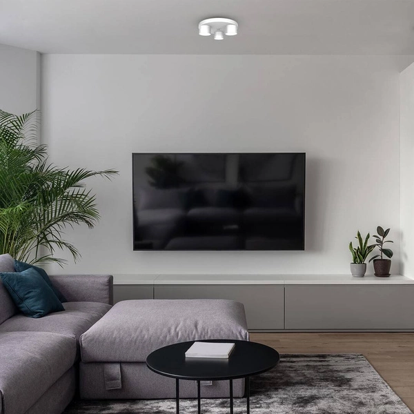 Lampa sufitowa plafon DIXIE WHITE 3x GX53 szer. 30cm | biały