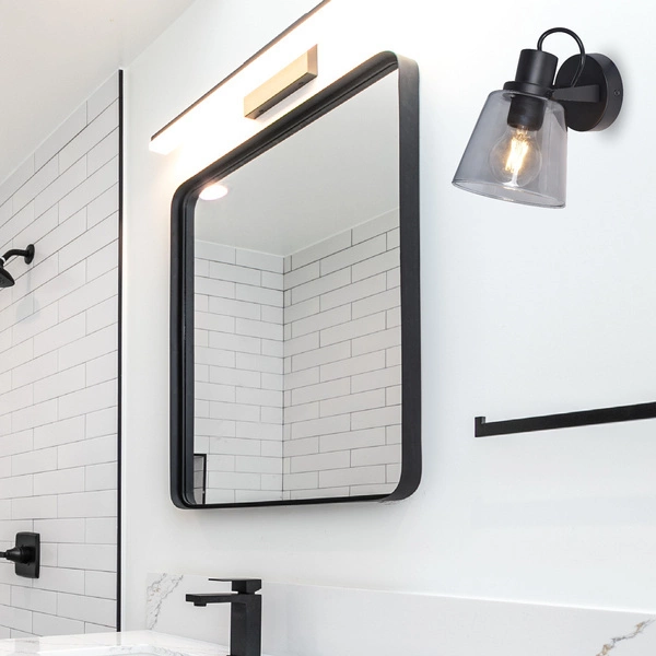 S230827401 BADOSA KINKIET ŁAZIENKOWY CZARNY/BLACK