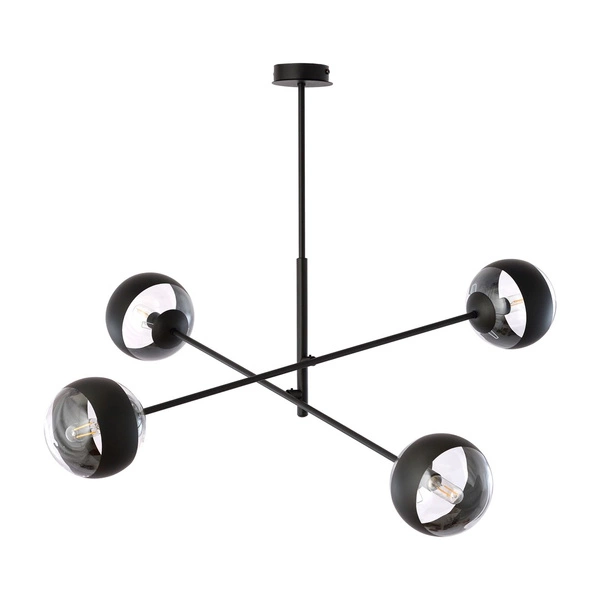 Lampa sufitowa Emibig LINEAR 4 Czarny/STRIPE 1168/4