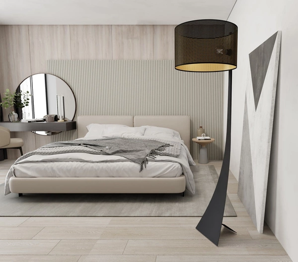 Lampa podłogowa Emibig ESTRELLA LP1 Czarny/GOLD 1156/LP1