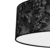 Lampa sufitowa SATINO, Ø60cm, czarny/srebrny, 3x60W E27, MLP7330