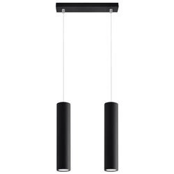 Lampa Wisząca LAGOS 2 stal Czarny, GU10, 2 x 40W, SL.0328