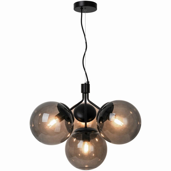 Lampa wisząca IVONA E27 28W Szkło | Czarny