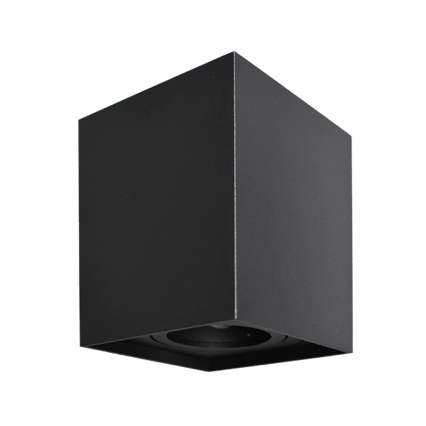 Natynkowy spot sufitowy Bima  Square Black GU10 | Czarny