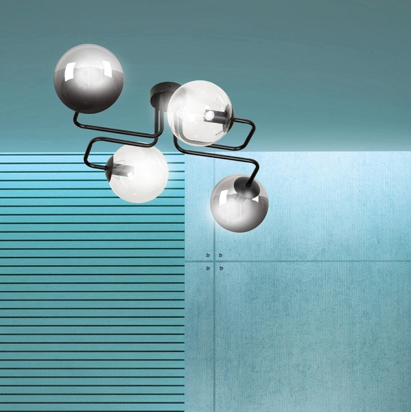 Lampa sufitowa Emibig BRENDI 4 BL MIX 3 843/4M3