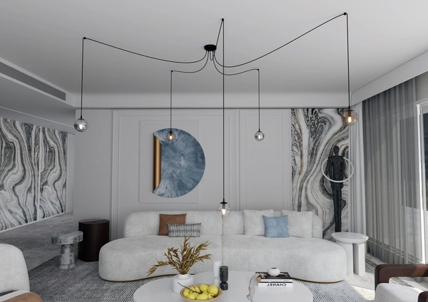 Lampa wisząca Emibig GIGI 5 BL MIX 939/5